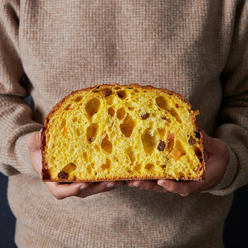 panettone-tagliato materie prime